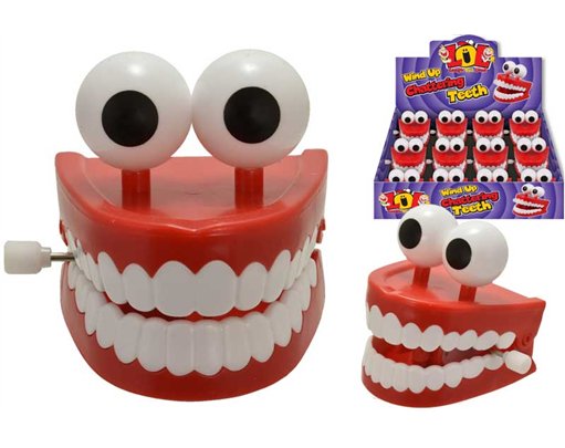 LARGE WIND UP CHATTERING TEETH 12S