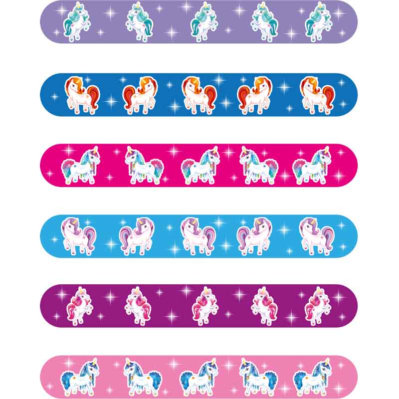 6ASST UNICORN SNAP BRACELET 120S