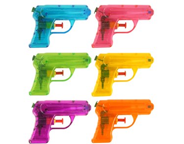 11cm 6ASST WATER NEON GUN 60S