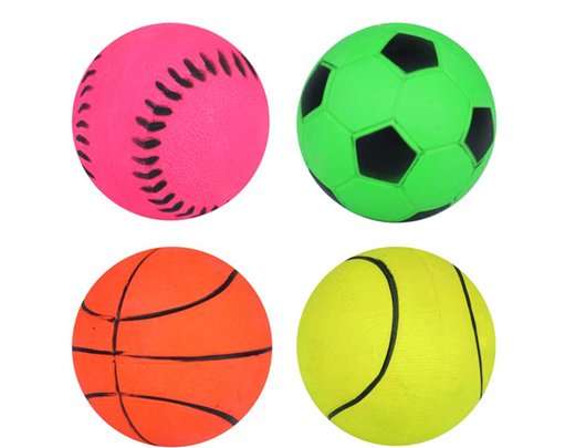 4ASST HI BOUNCE SPORTS BALL 24S