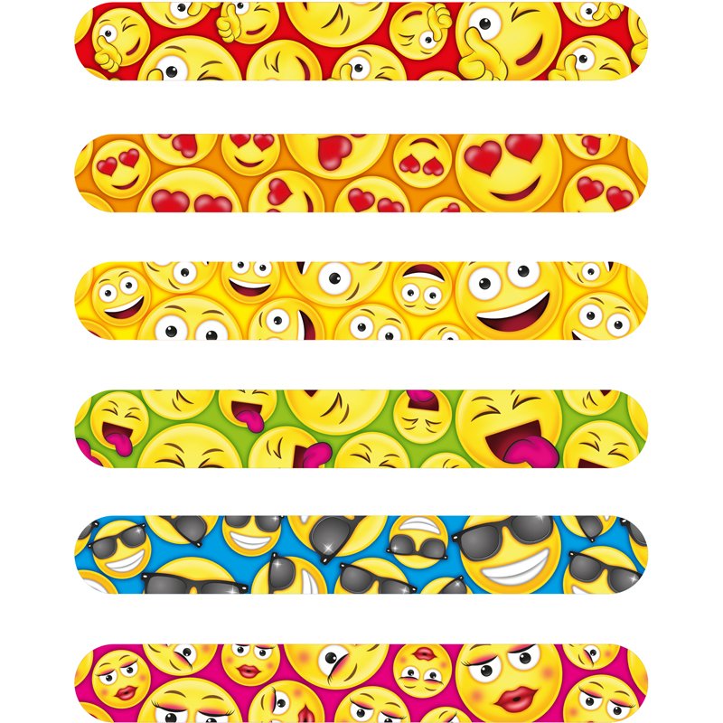 6ASST SMILE SNAP BRACELET 120S