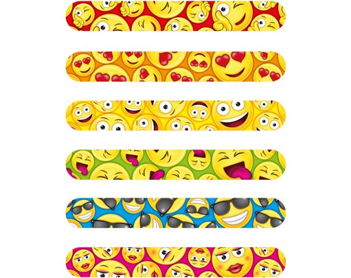 6ASST SMILE SNAP BRACELET 120S