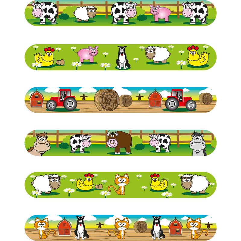 6ASST FARM SNAP BRACELET 120S