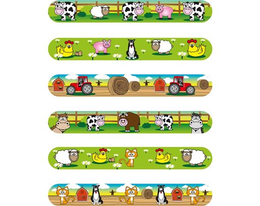 6ASST FARM SNAP BRACELET 120S