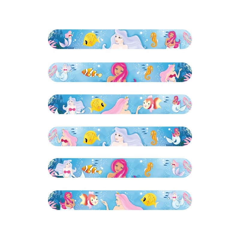 6ASST MERMAID SNAP BRACELET 120S