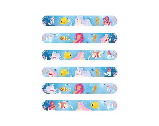 6ASST MERMAID SNAP BRACELET 120S