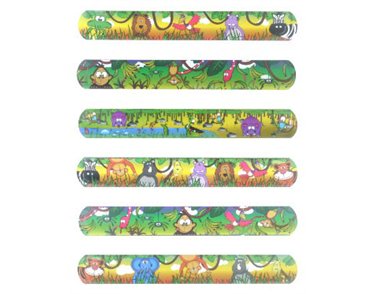 6ASST JUNGLE SNAP BRACELET 120S