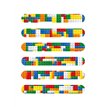 6ASST BRICKZ SNAP BRACELET 120S