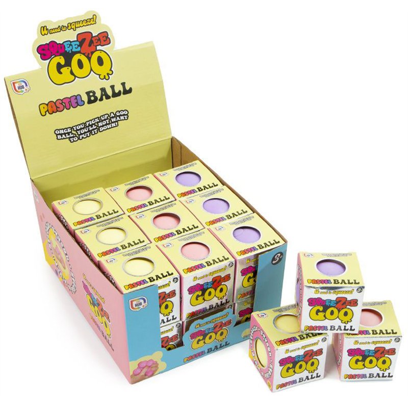 3ASST SQUEEZY GOO PASTEL BALL 24S