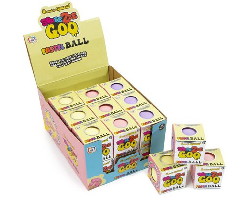 3ASST SQUEEZY GOO PASTEL BALL 24S