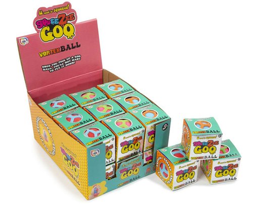 3ASST SQUEEZY GOO VORTEX BALL 24S