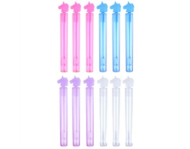 12PC 10.5cm UNICORN BUBBLE TUBES