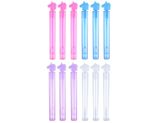 12PC 10.5cm UNICORN BUBBLE TUBES