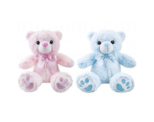 7in 2ASST PINK/BLUE BABY BEAR