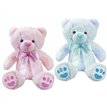 10in 2ASST PINK/BLUE BABY BEAR