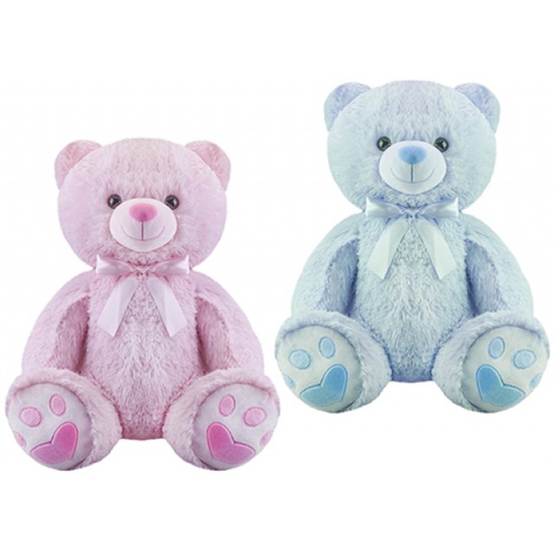 18in 2ASST PINK/BLUE BABY BEAR