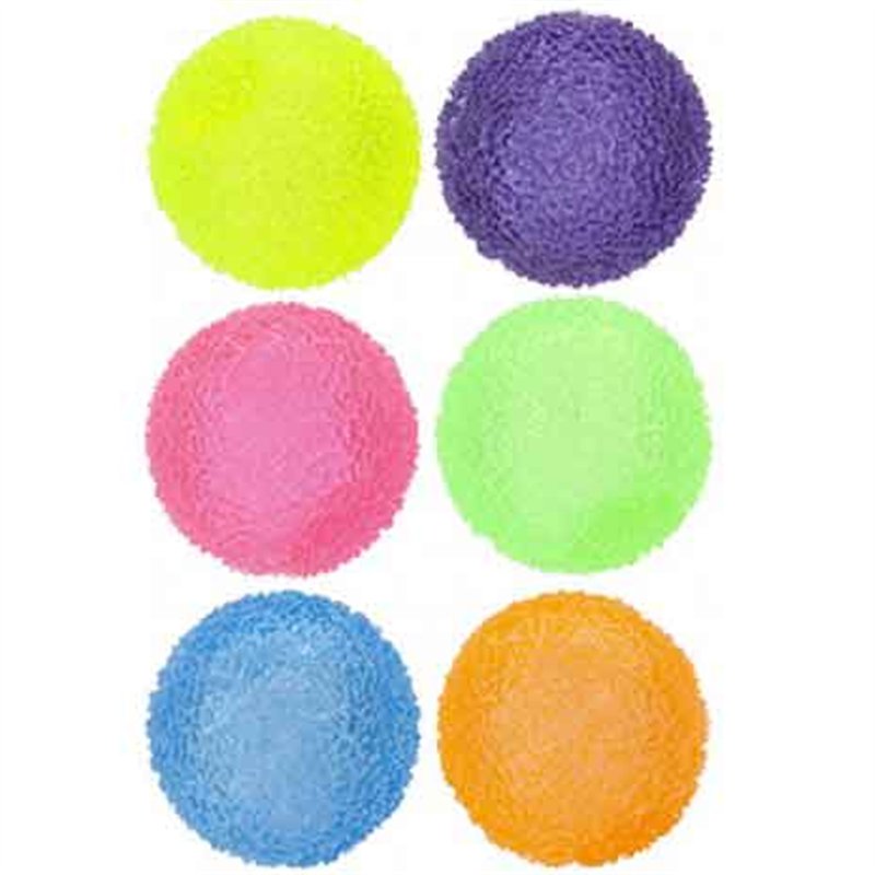 6.5cm 6ASST LIGHT UP SPARKLE BALL 12S