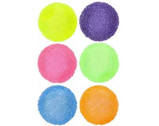 6.5cm 6ASST LIGHT UP SPARKLE BALL 12S