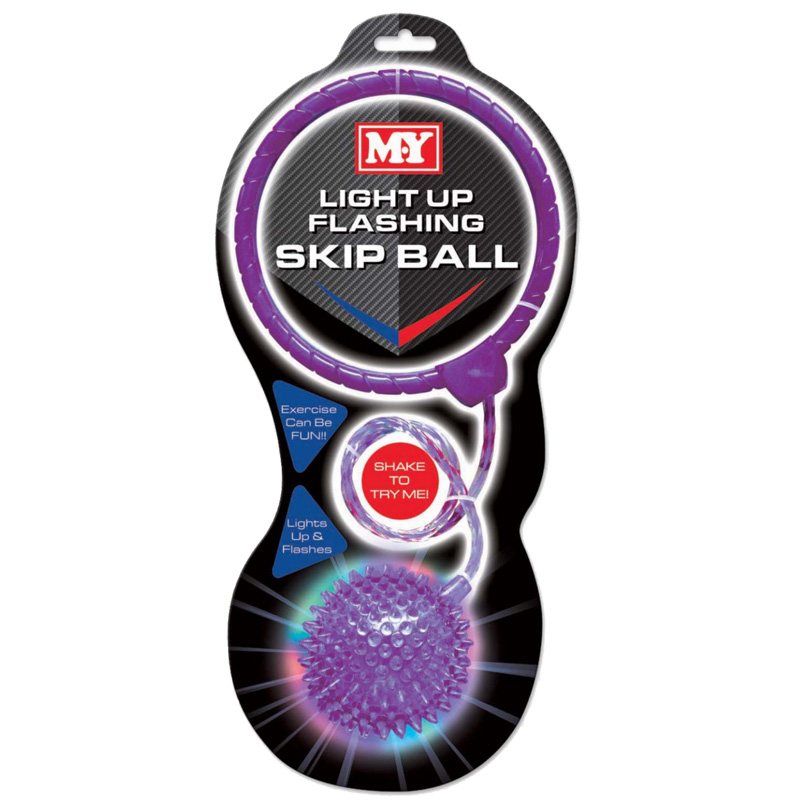 M.Y LIGHT UP FLASHING SKIP BALL