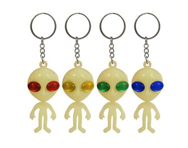 7cm GLOW ALIEN KEYCHAIN 60S