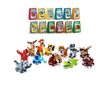 12ASST ANIMALS BLOCKS KIT 12S