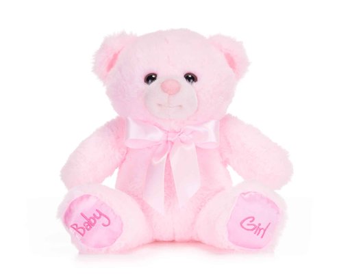20cm PINK BABY GIRL BEAR