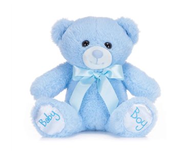20cm BLUE BABY BOY BEAR