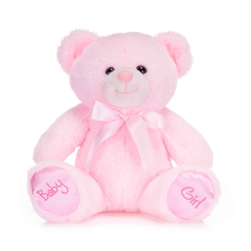 28cm PINK BABY GIRL BEAR