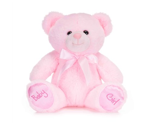 28cm PINK BABY GIRL BEAR