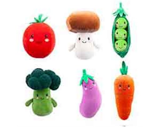 16cm 6ASST SALAD & VEG SOFTLING