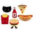 16cm 6ASST FAST FOOD SOFTLING