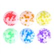 6ASST 7cm TWO COLOURRS SQUEEZE BALL 12S