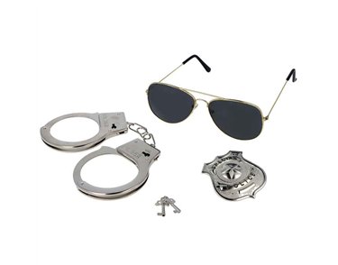 3PC POLICE ADULT 3 PC SET