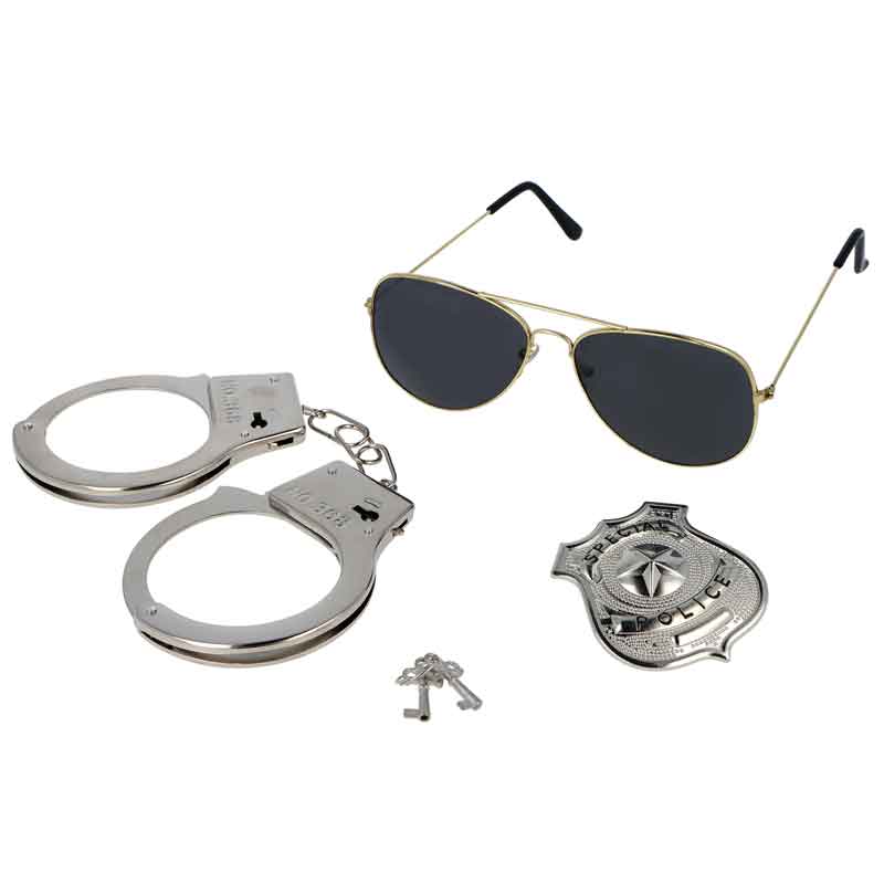 3PC POLICE ADULT 3 PC SET