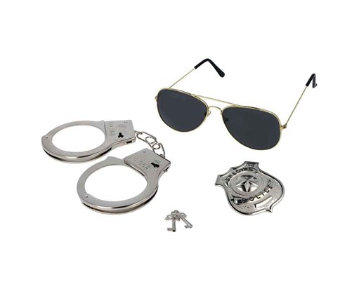 3PC POLICE ADULT 3 PC SET
