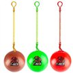 10in 3ASST PVC DINOSAUR BALL WITH KEYCHAIN