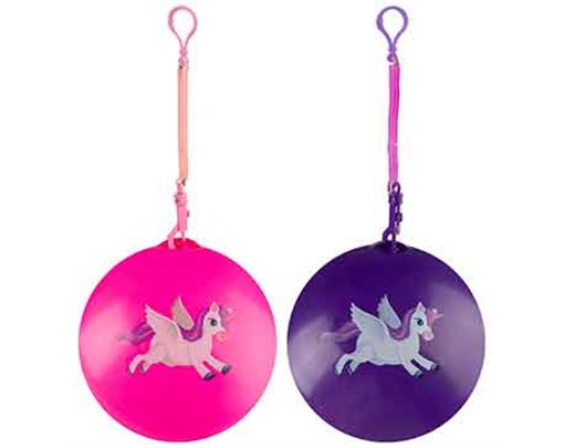 10in 2ASST PVC UNICORN WITH KEYCHAIN
