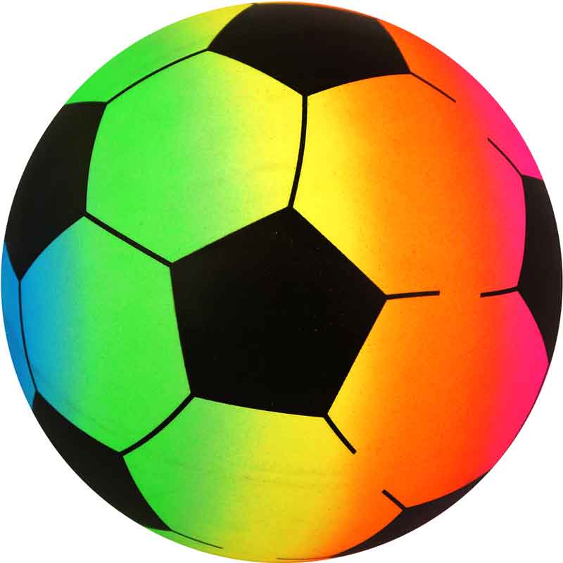 23cm PVC RAINBOW FOOTBALL