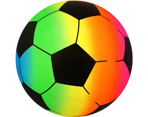 23cm PVC RAINBOW FOOTBALL