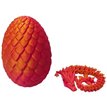 3D TWO-TONE RED GOLD PRINTED DRAGON IN EGG