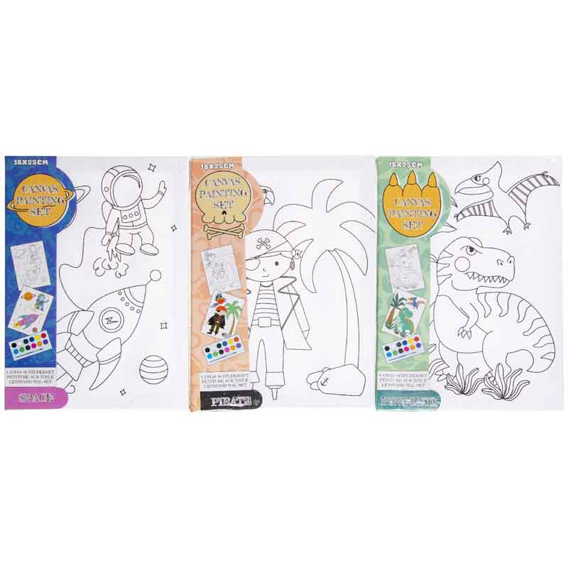 BOYS CANVAS PAINTING SET