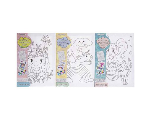 GIRLS CANVAS PAINTING SET
