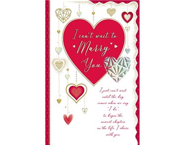 C125 I CAN'T WAIT TO MARRY YOU TRULY YOURS VALENTINES DAY 6S