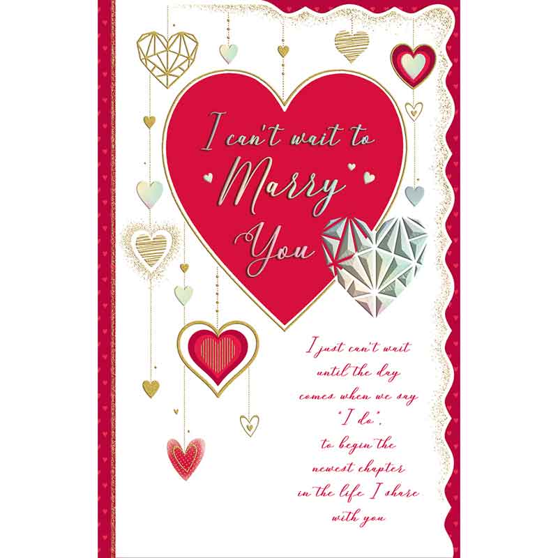 C125 I CAN'T WAIT TO MARRY YOU TRULY YOURS VALENTINES DAY 6S