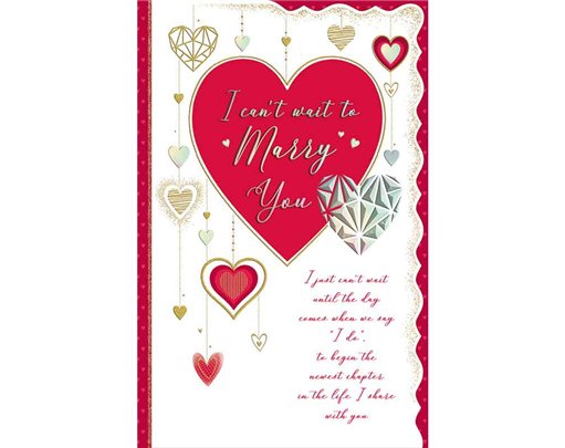 C125 I CAN'T WAIT TO MARRY YOU TRULY YOURS VALENTINES DAY 6S